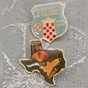 Vintage VFW Pins Set 1990s